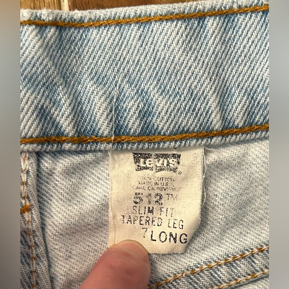 Vintage 512 Levi’s Light Wash High-Rise Women's Jeans. 7L - Picture 4 of 11